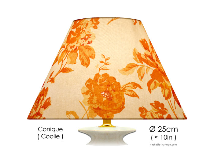 Lampshade Bouquets Fleuris - Orange