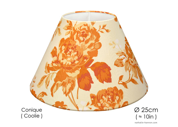 Lampshade Bouquets Fleuris - Orange