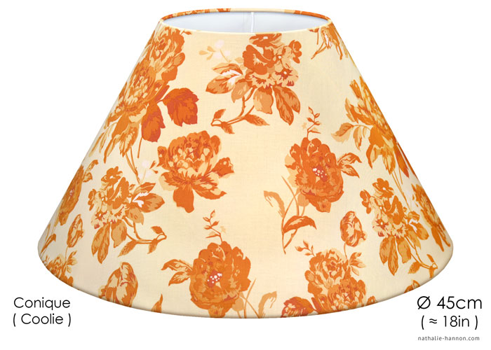 Lampshade Bouquets Fleuris - Orange