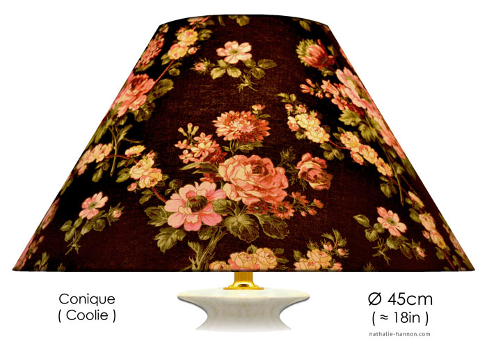 Lampshade Bouquet Floral sur Noir