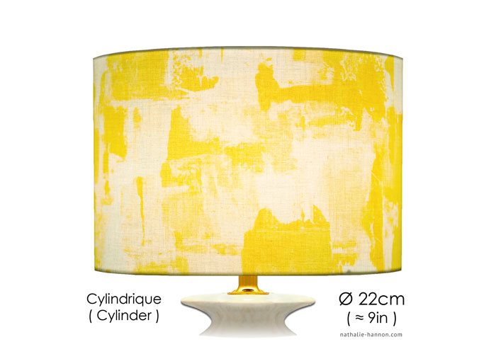 Lampshade Déco Abstrait Jaune