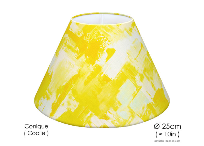 Lampshade Déco Abstrait Jaune