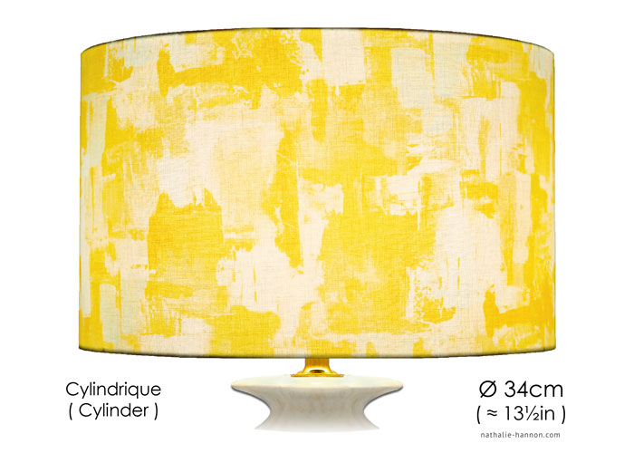 Lampshade Déco Abstrait Jaune