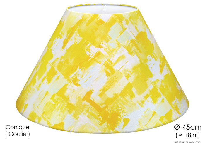 Lampshade Déco Abstrait Jaune