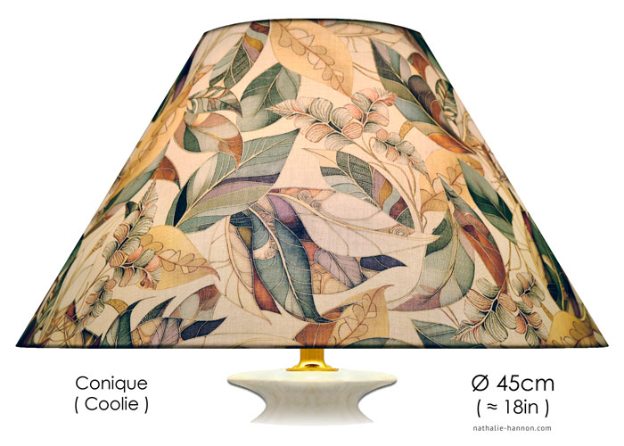 Lampshade Feuilles Art Nouveau