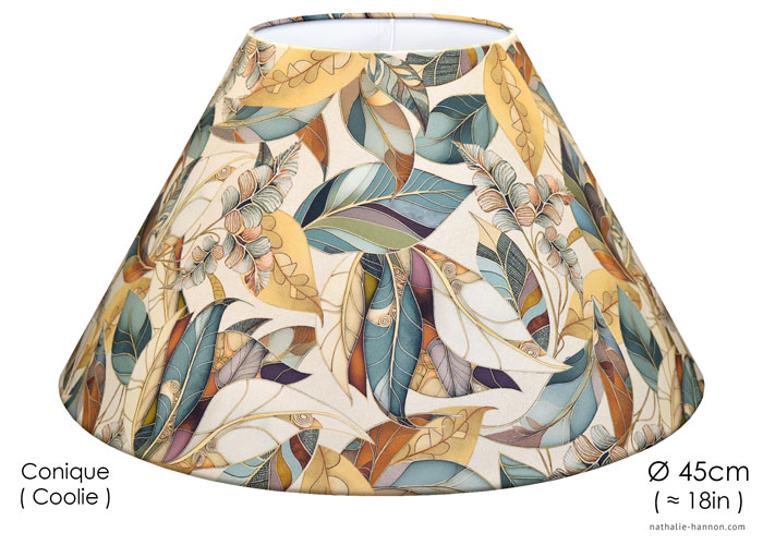 Lampshade Feuilles Art Nouveau