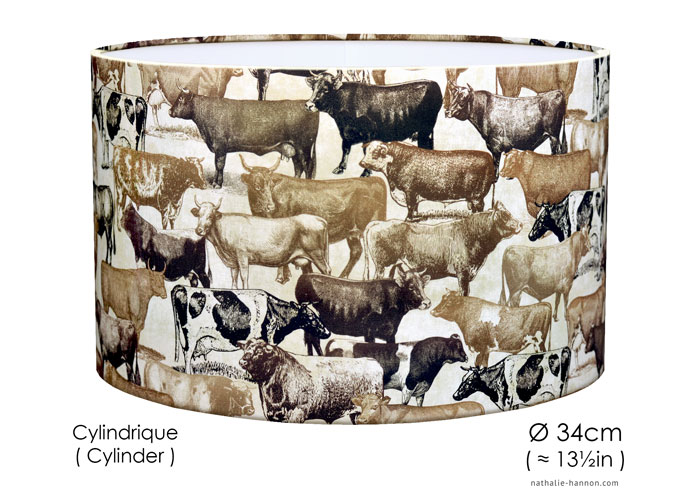 Lampshade Vaches de Prairie